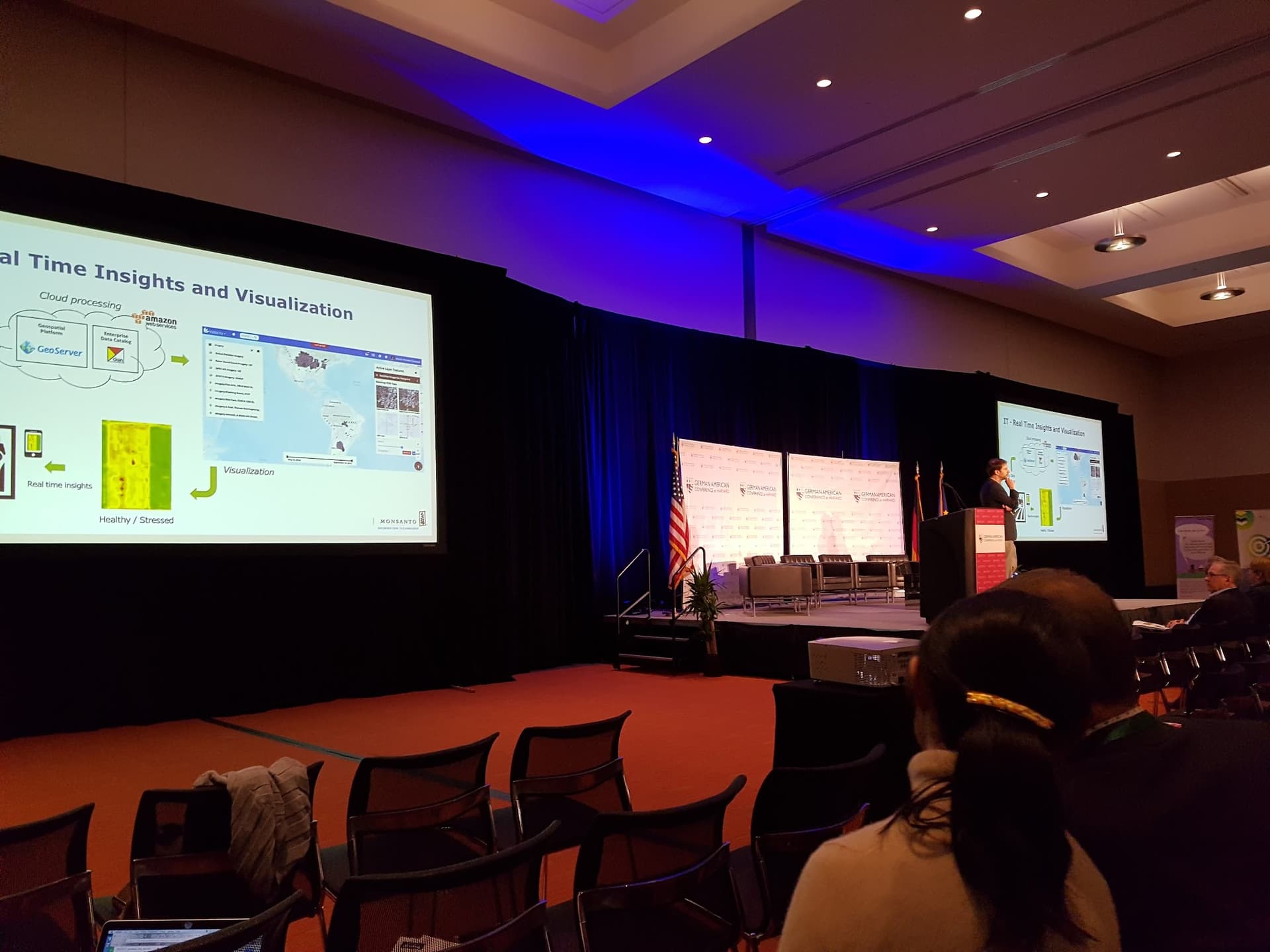 Stage at the German-American Conference