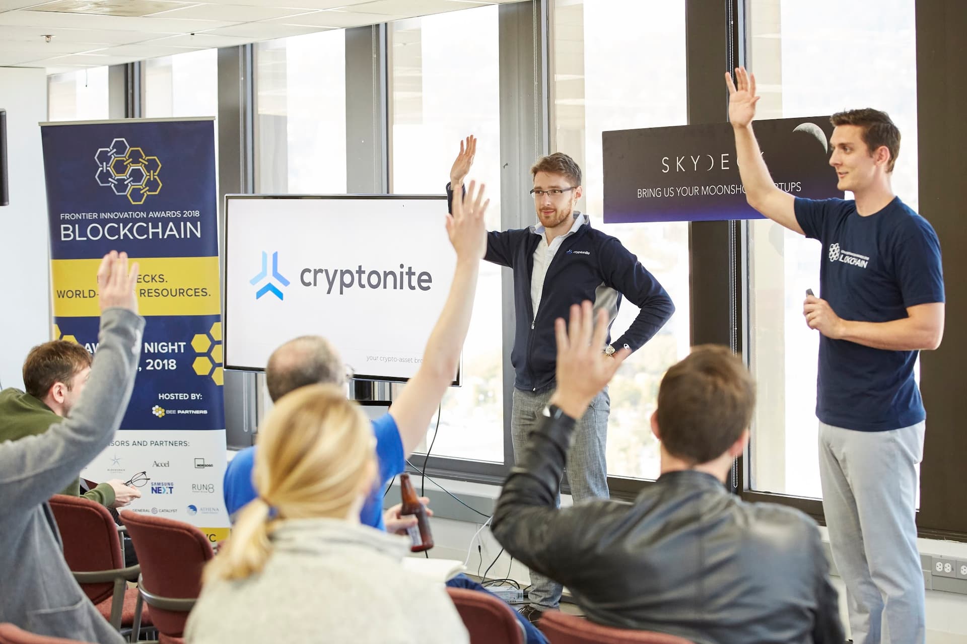 Michael Brendoerfer presenting at Berkeley Skydeck